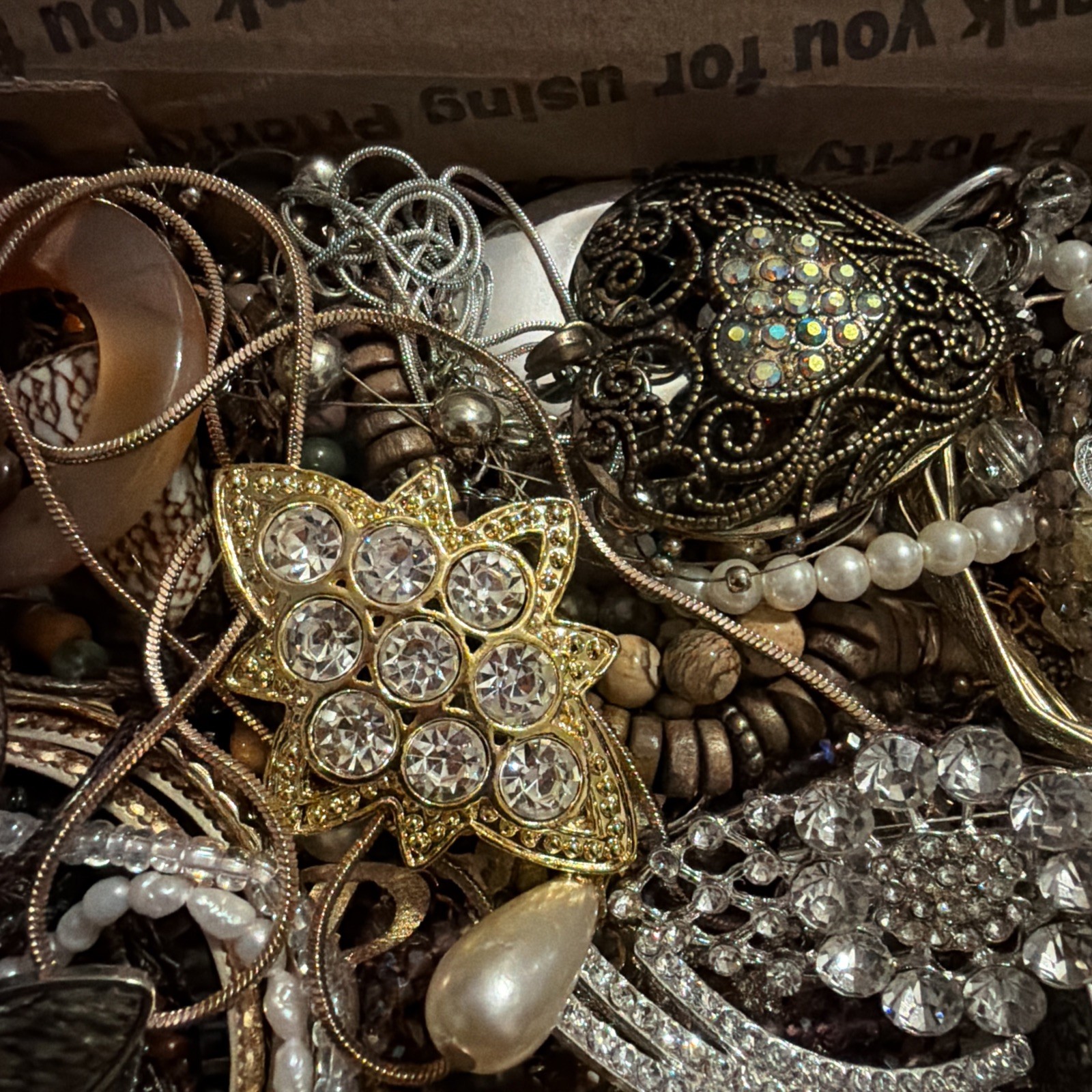 Vintage to Now Jewelry Lot, All Wearable Untested. No Broken. Box A9
