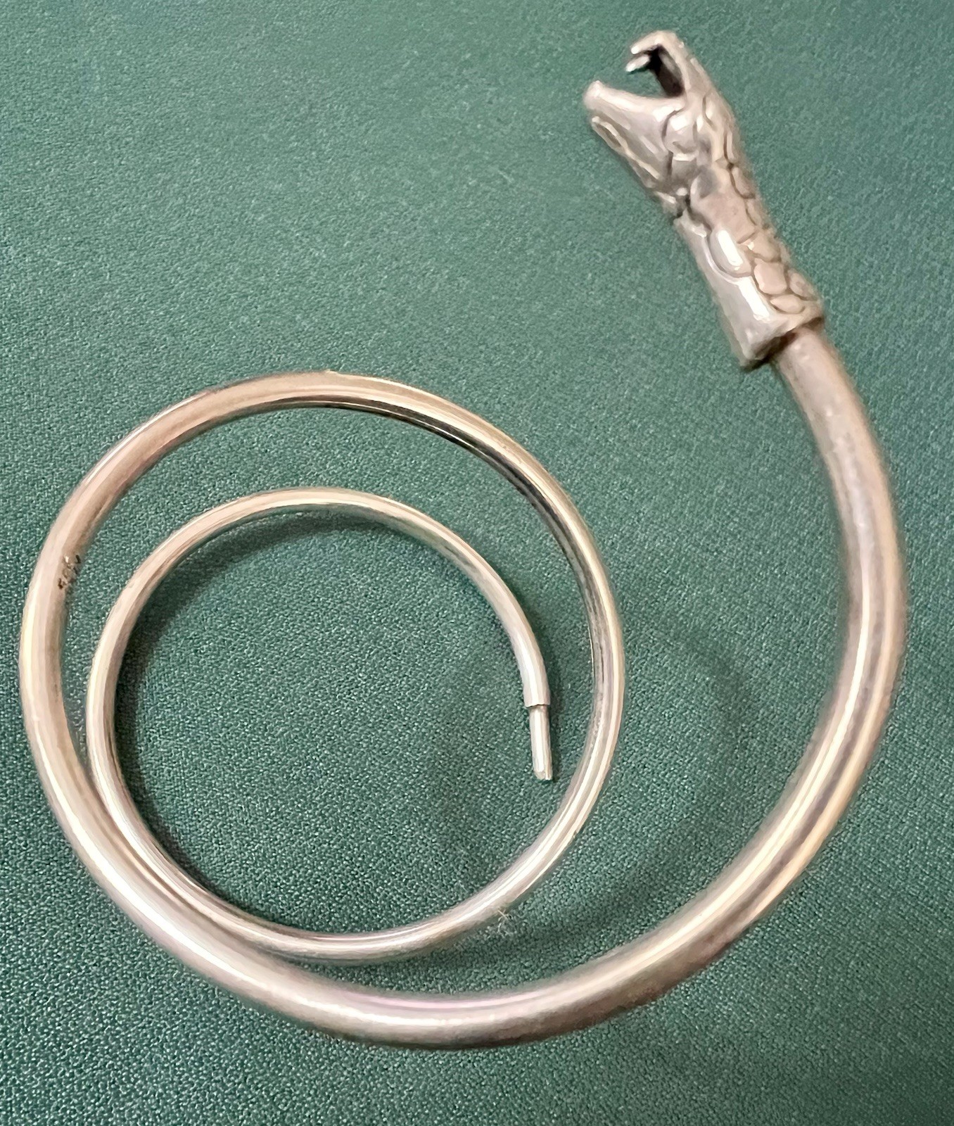 FABULOUS VINTAGE MEXICO STERLING SILVER SNAKE WRAP BRACELET