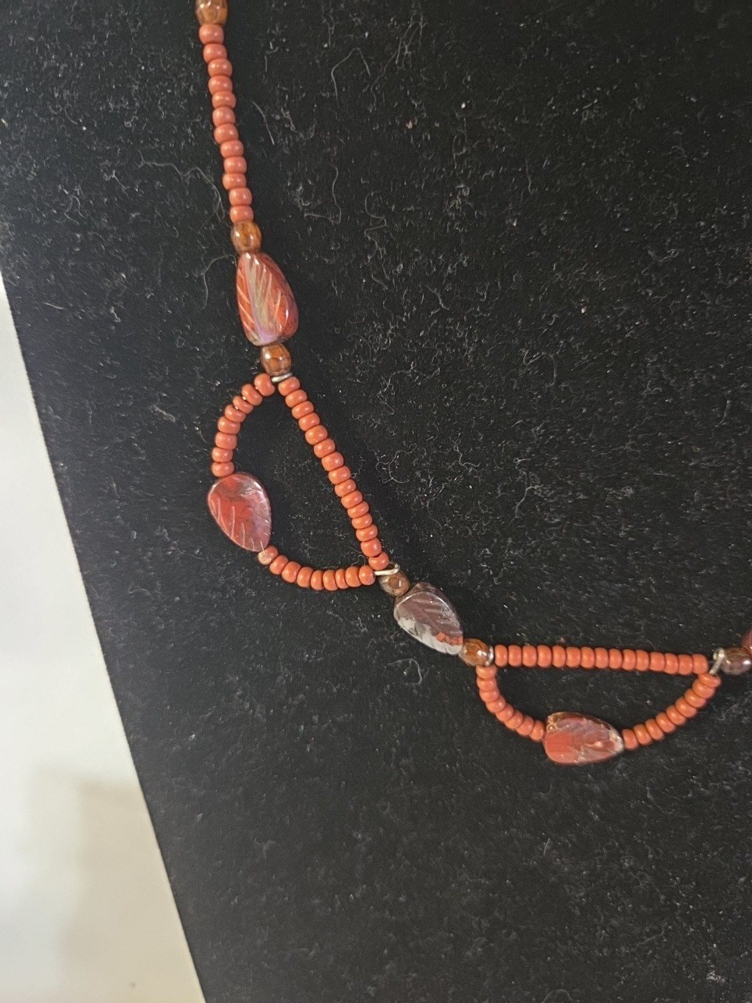 Vintage Gemstone Necklace, Navajo/Southwest, Beautiful Detail – 16″ (915)