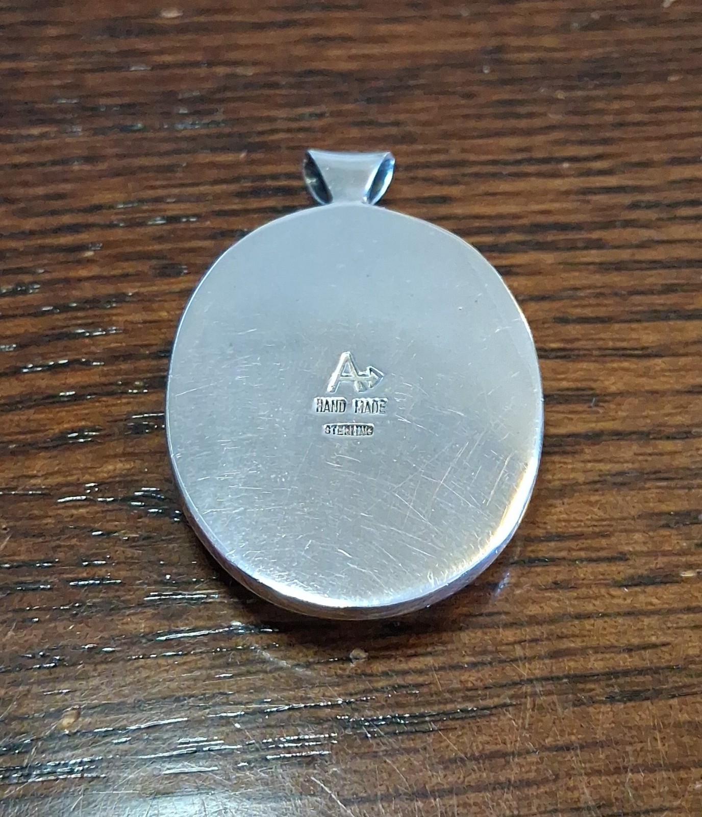 Vintage Sterling Crazy Lace Agate Pendant 19grams See Pics/Description