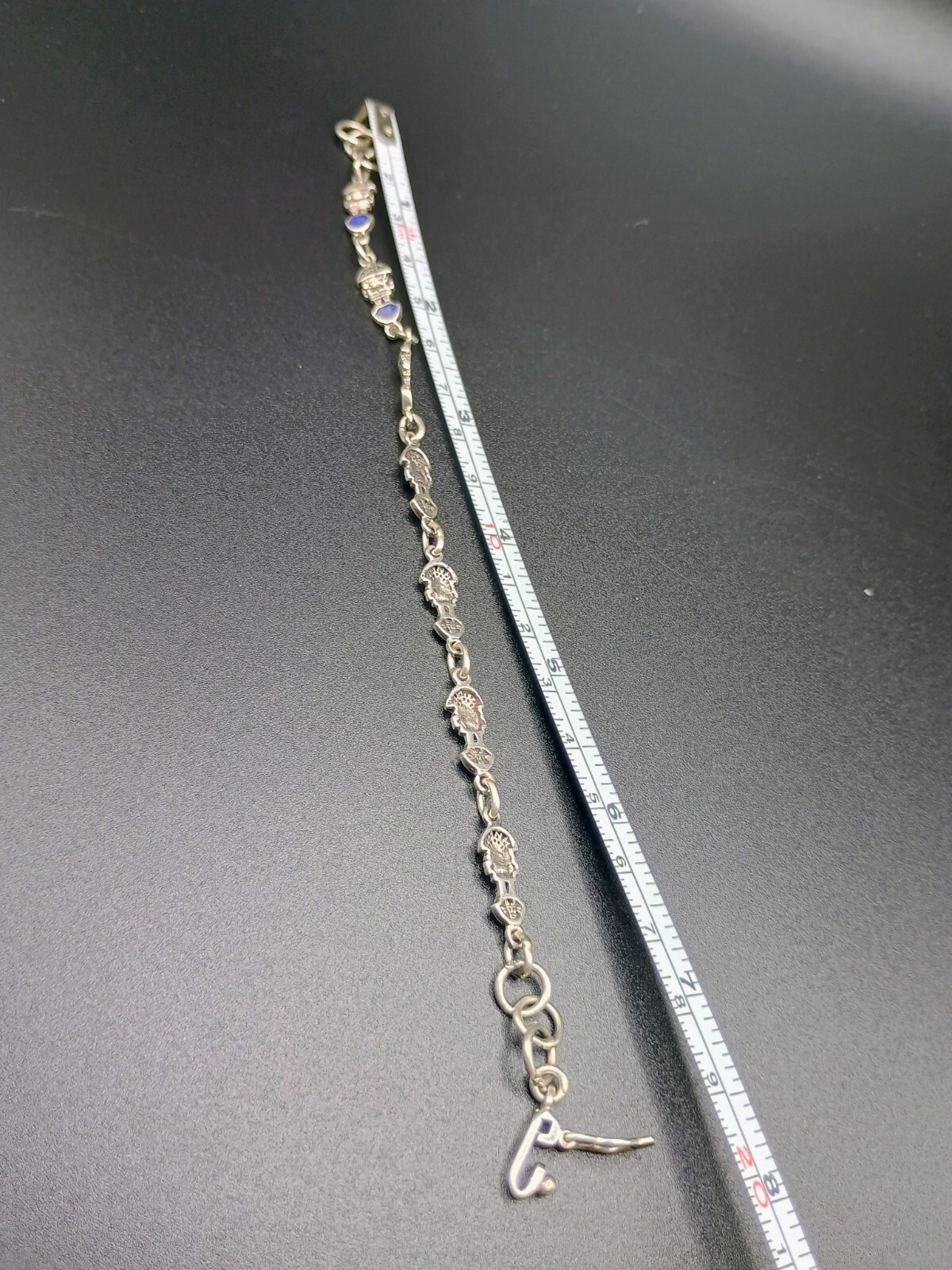 Unisex 950 Sterling Silver Tumi Bracelet from Pre-Columbian Culture