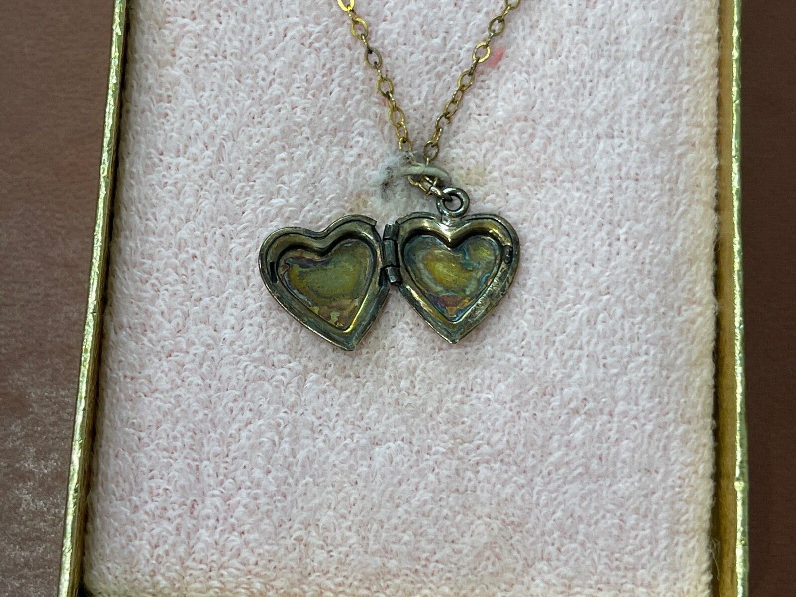 Vintage 12k Gold Filled Heart Form Locket Pendant Necklace in Coro Tots Box