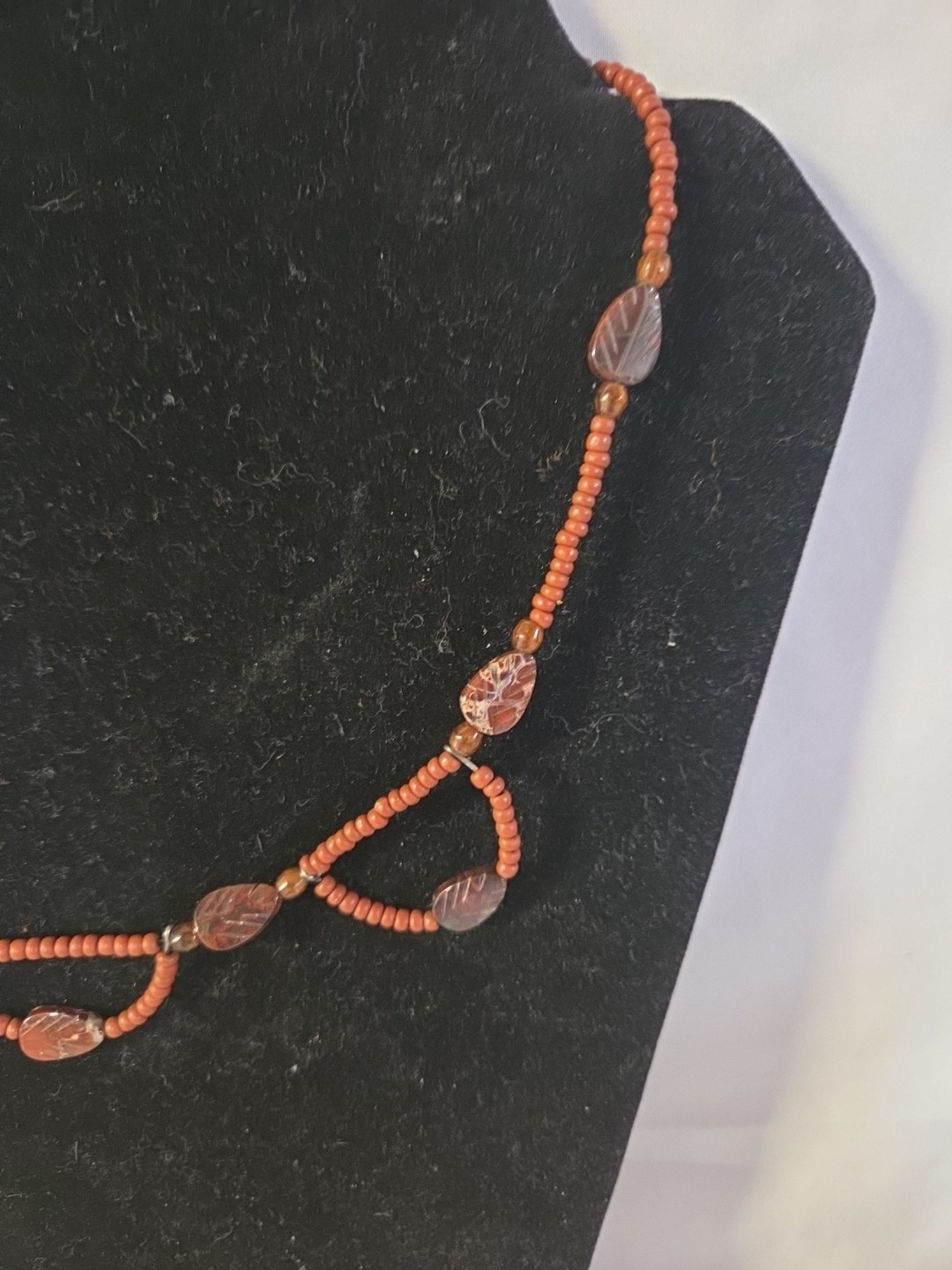 Vintage Gemstone Necklace, Navajo/Southwest, Beautiful Detail – 16″ (915)