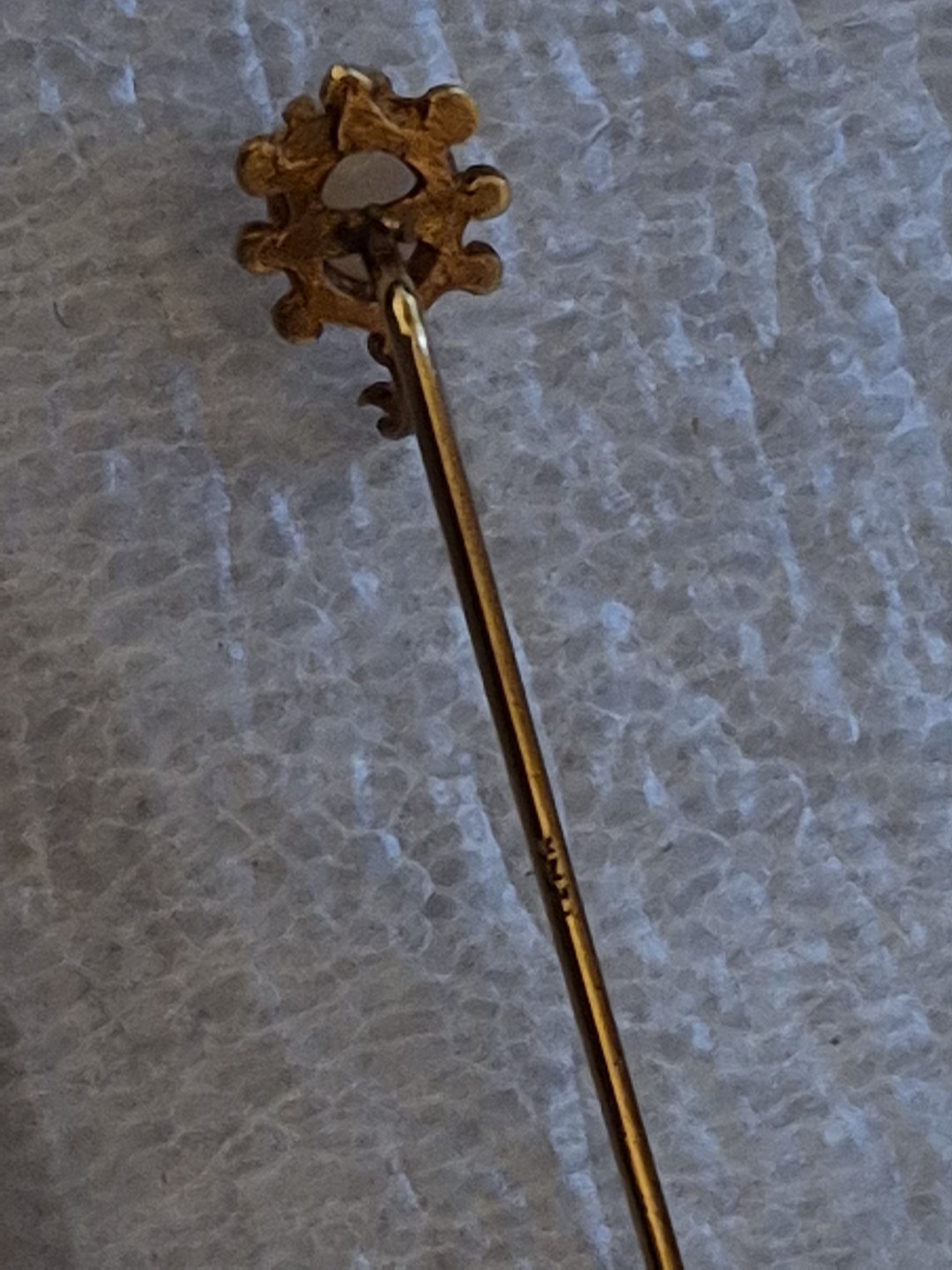 Vintage Opal-?Stick Pin 14K Yellow Gold