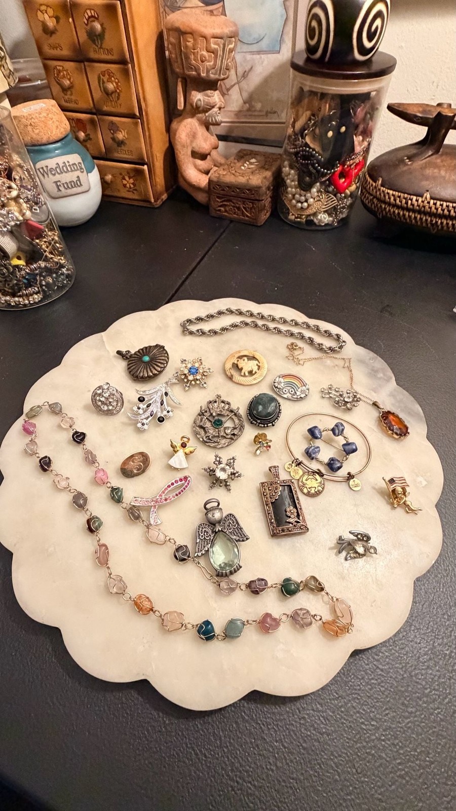 Assorted Vintage Costume Jewelry Collection Including Alex and Ani and Razza