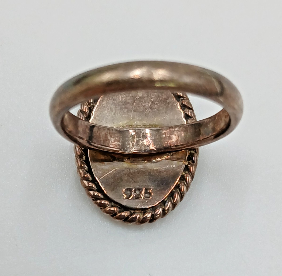 VTG 925 Monogram CME CEM Signet Ring Sz 4.75 Sterling Silver 5g Engraved Oval