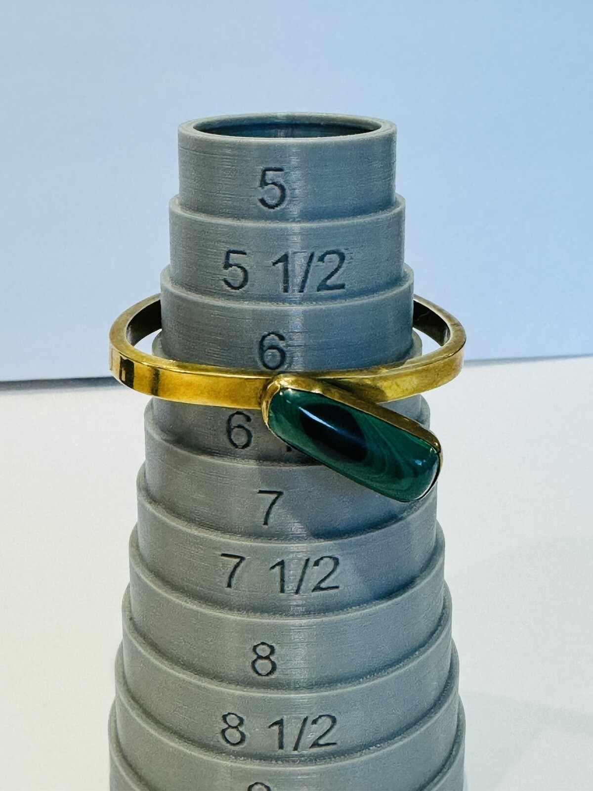 Vintage Malachite & Thick Copper Cuff Bracelet Retro Art Deco Revival Design 30g