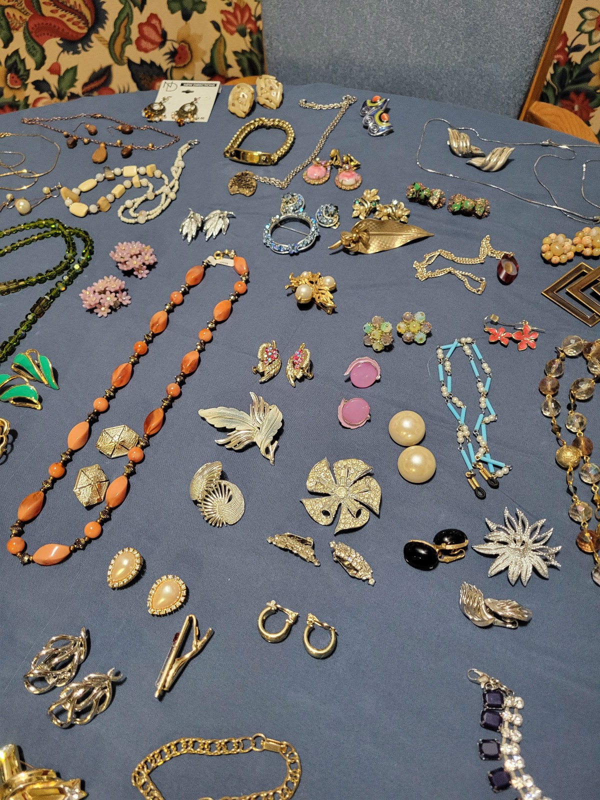 Vintage Costume Jewelry-6 lbs.-Weiss,Kramer,Monet,Coro,Trifari,Sterling,GF ETC.