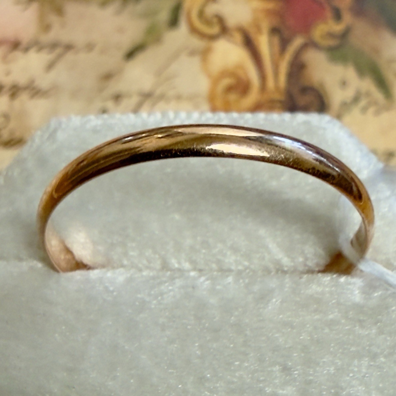 Size 9.5 – 14K 583 Rose Gold Ring – Vintage Eastern Europe Soviet Era #1976