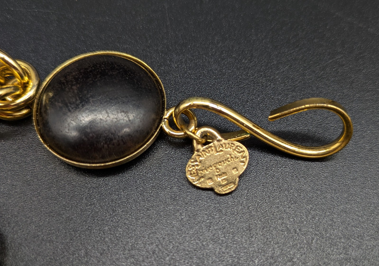 YSL Vintage Yves Saint Laurent Rive Gauche statement necklace