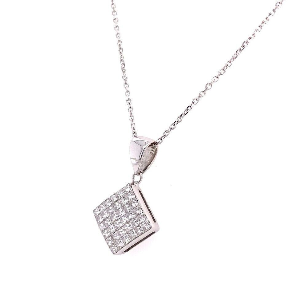 Round Cut Lab Created Diamond Love Propose Gift Pendent 14K White Gold Finish