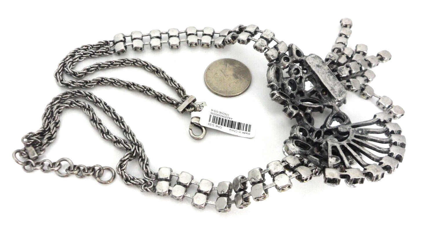 Victorian BR Negligee Necklace Belle Epoque Choker Asymmetrical Bow Tassel NWT