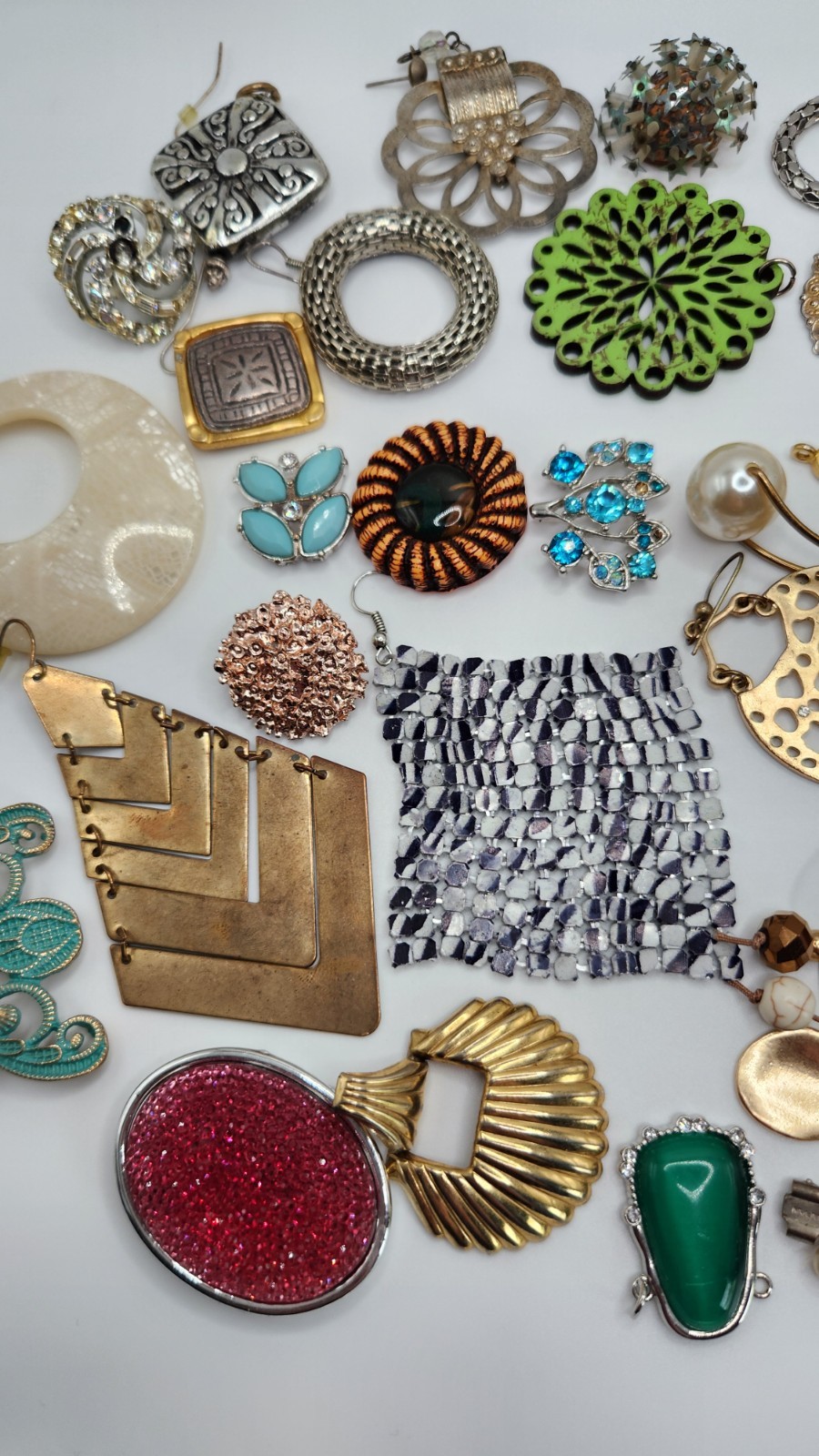 Craft Jewelry Pieces Junk Drawer 35 Different Pieces
