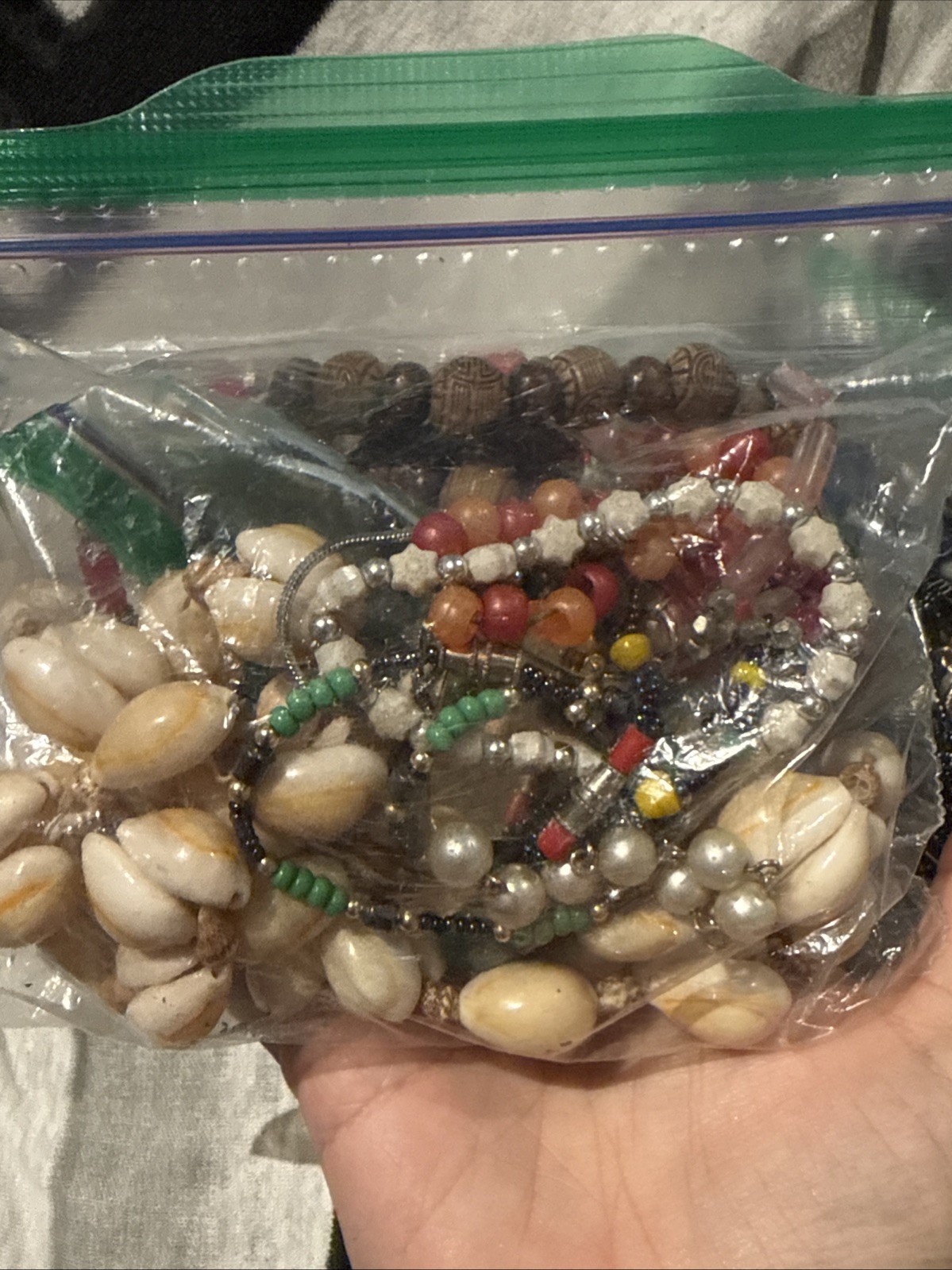 Junk Broken Costume Jewelry For Craft, Repair, Repurpose 2 Ziploc Bags