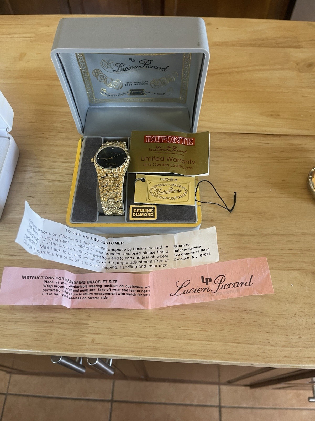 Lucien Picard Dufonte Vintage Art Deco Quartz Wristwatch