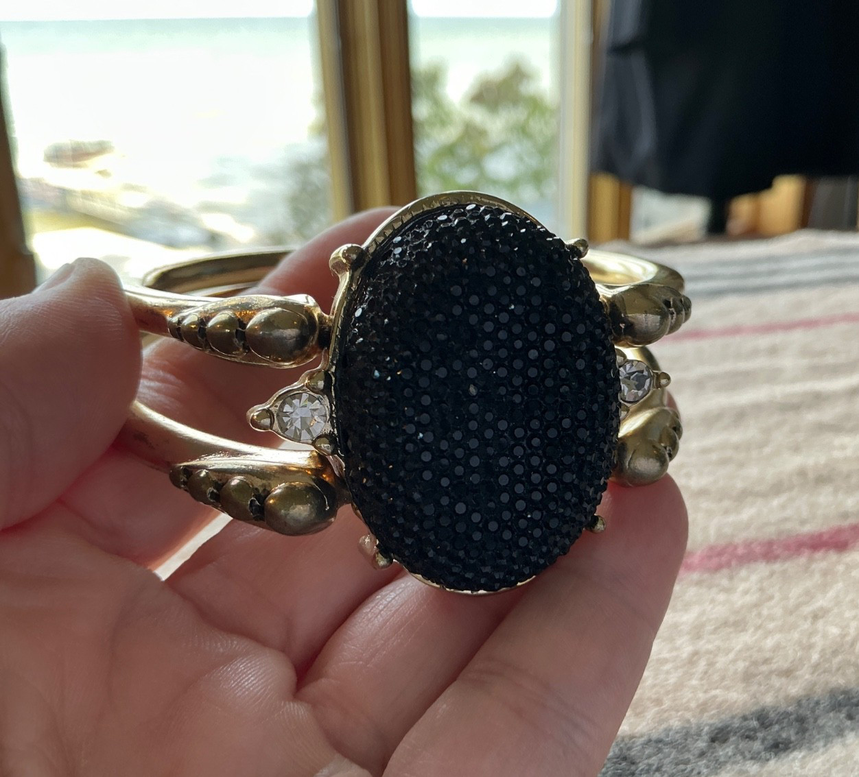 Unusual RARE Vintage reversible bangle bracelet!! Must See!!! VIDEO!