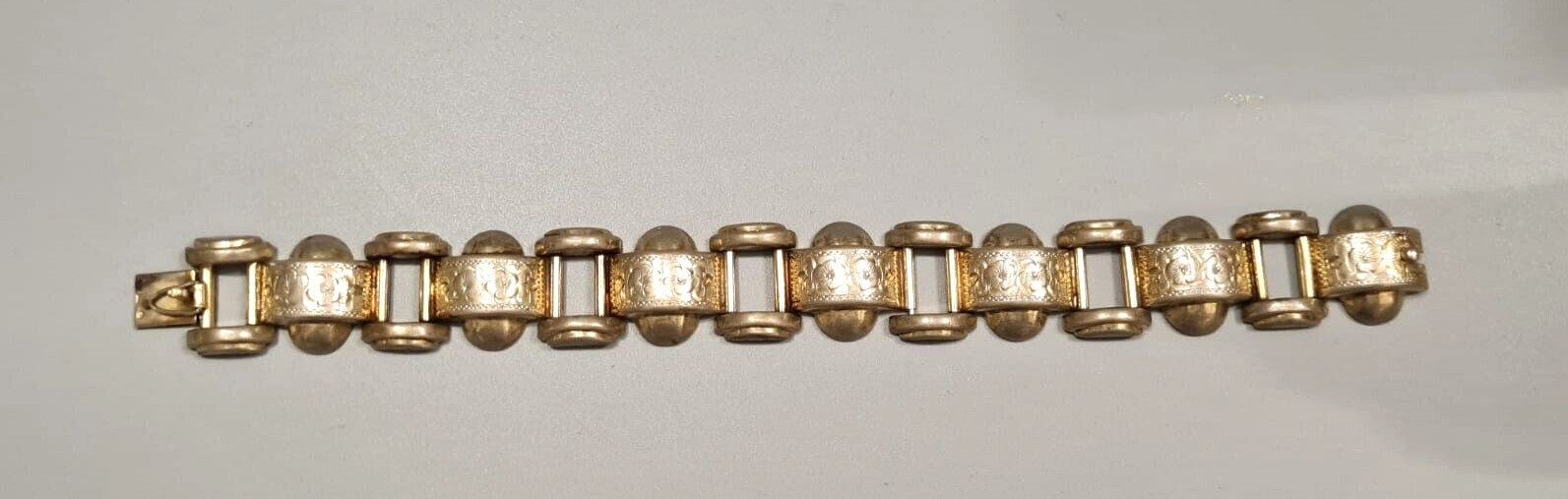 Antique Art Deco Austrian 800 Solid Silver Links Bracelet