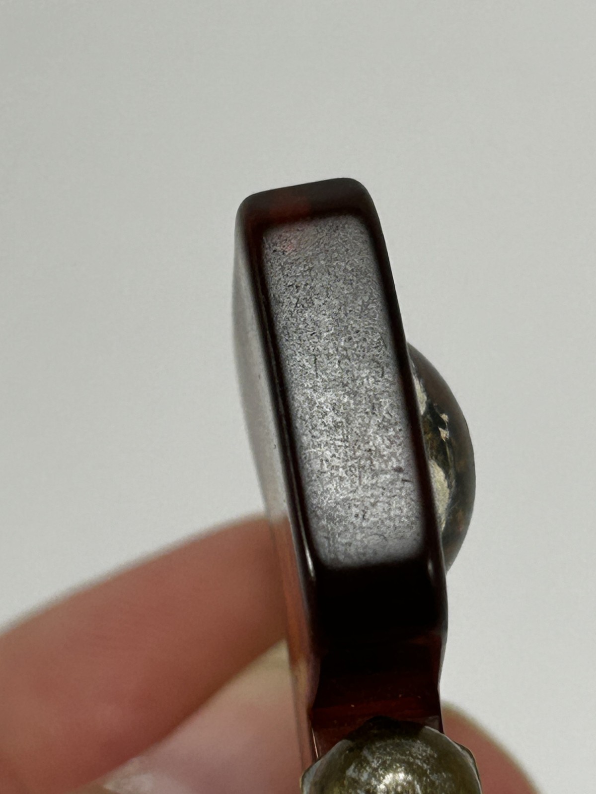 Vintage Antique Tortoiseshell Celluloid Dog Bakelite Mother key Pearl Clip tag