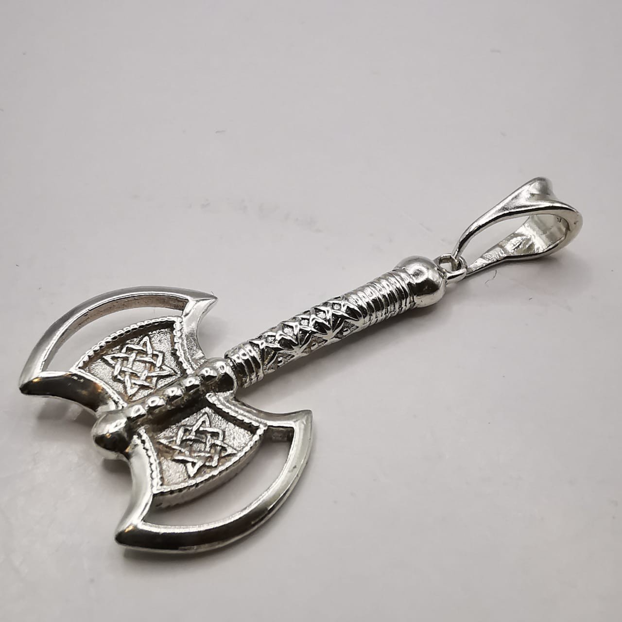 Vintage Pendant “Perun’s Axe ” made of 925 silver,sample,handmade, 4,23g