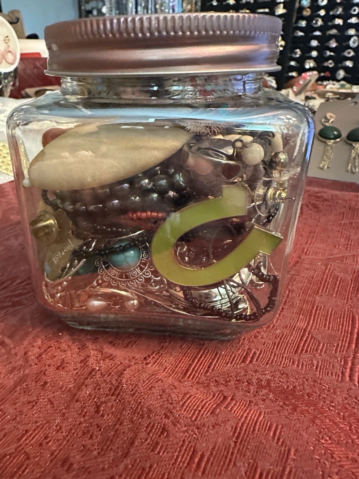 Mystery Jewelry Jar Vintage Signed Wearable Resell Gift 1970s to Current Day 1lb