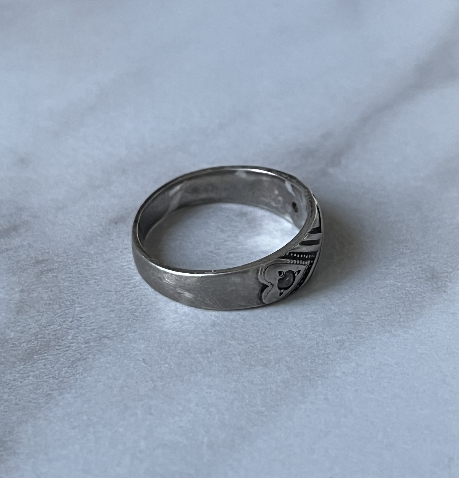 Handmade Silver 925 Ring Women USSR Vintage Classic Size 6 / 16.5