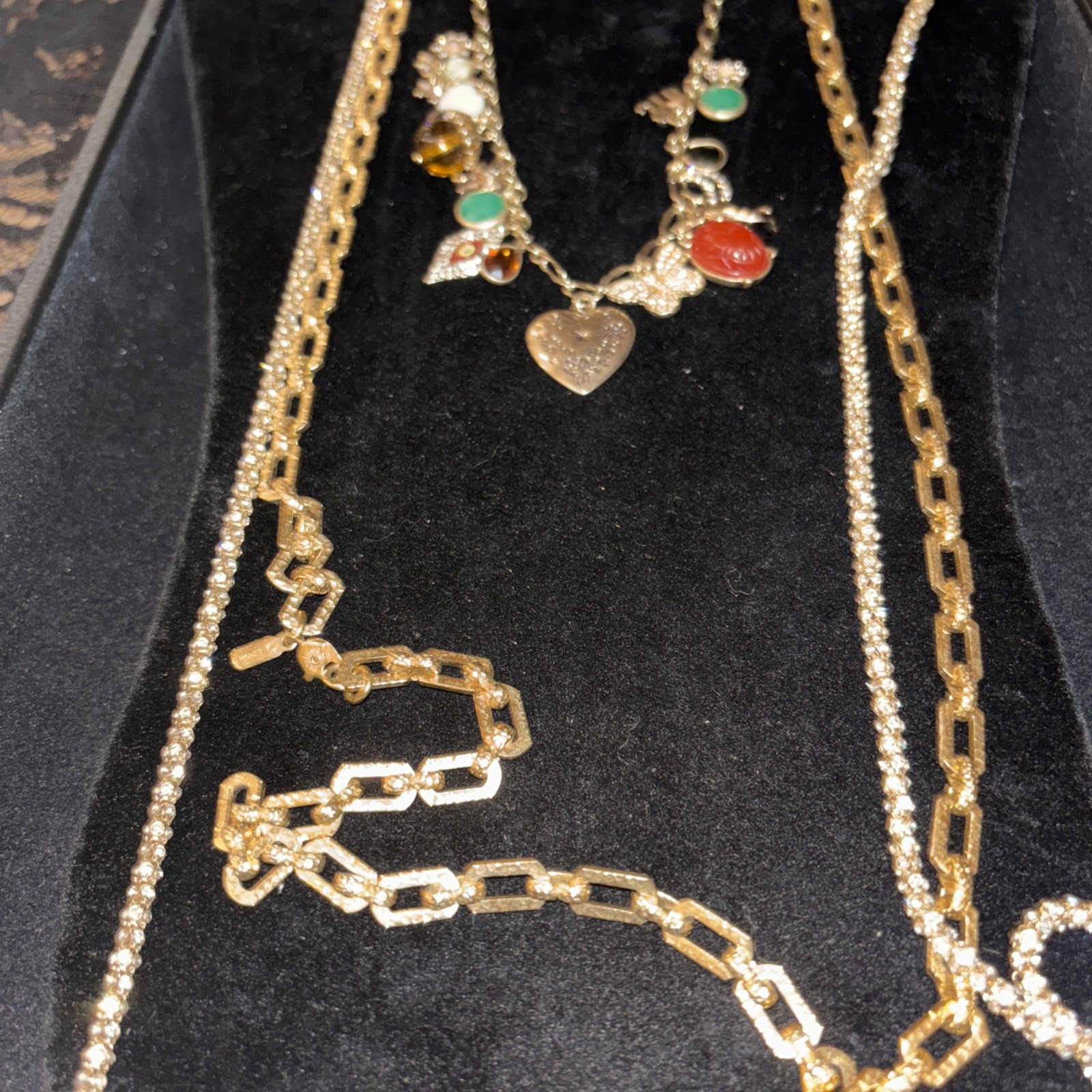 Vintage Chain Necklace & Charm Lot