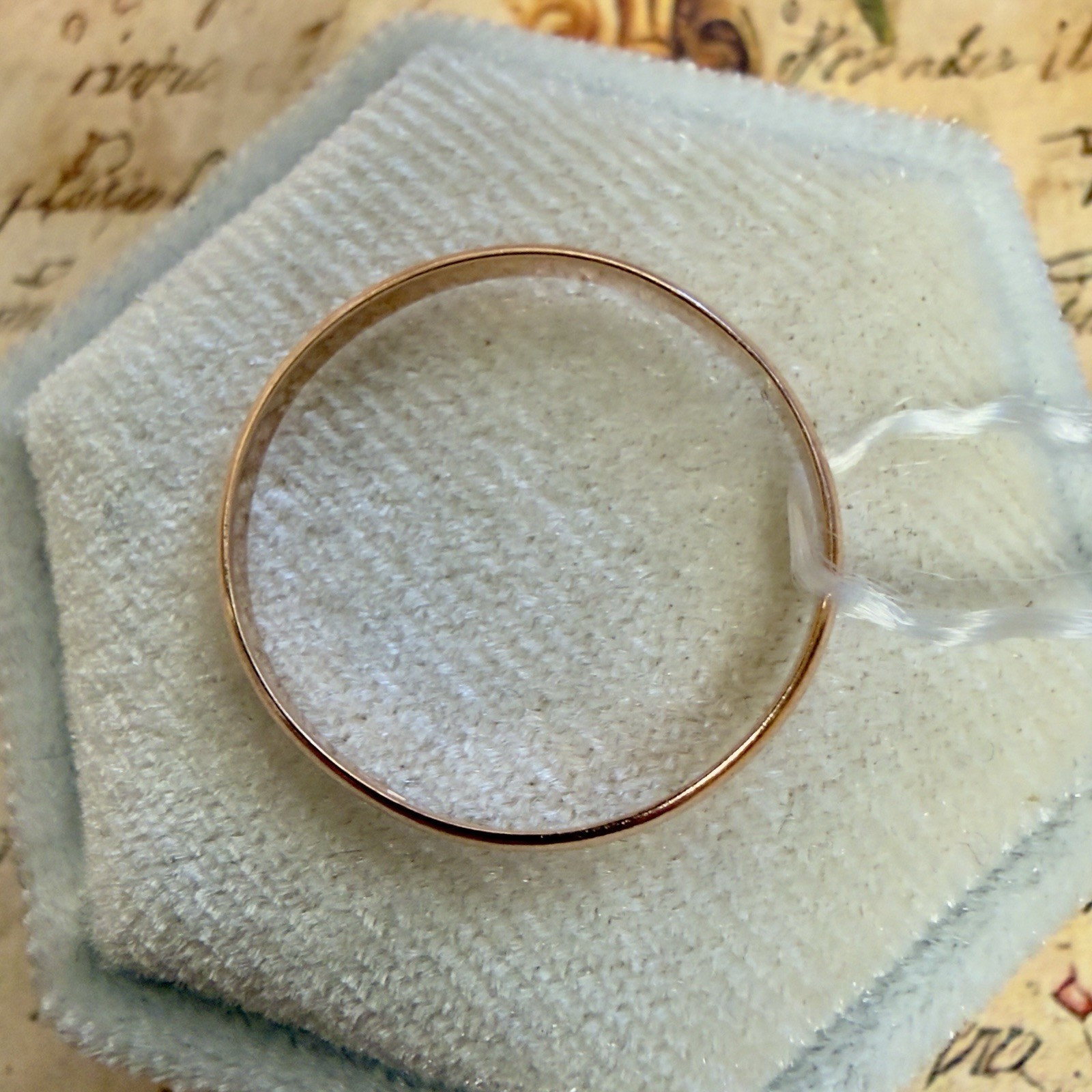 Size 9.5 – 14K 583 Rose Gold Ring – Vintage Eastern Europe Soviet Era #1976