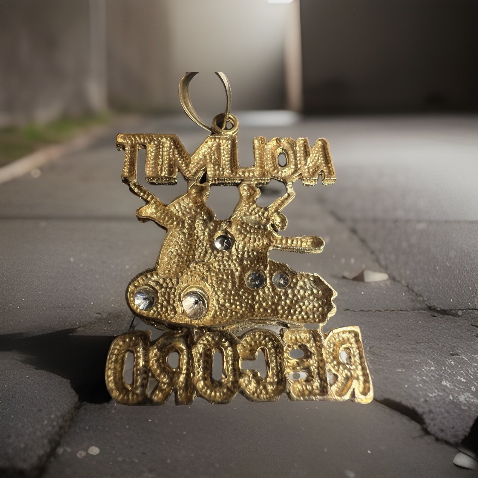 Vintage 90s 417/10k Solid Gold Pendant