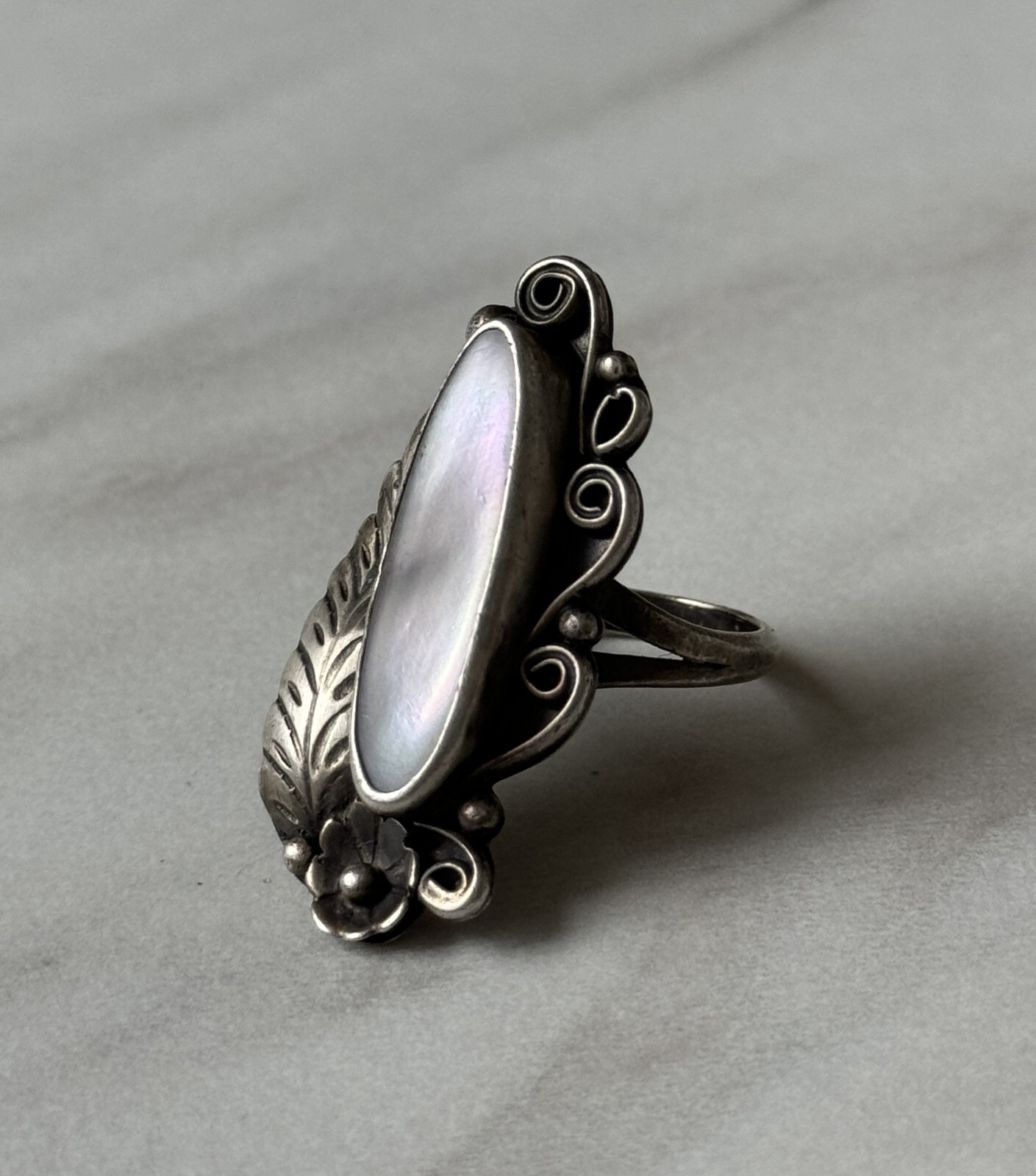 Raymond Platero Navajo Ring Sterling Silver 925 Signed Vintage