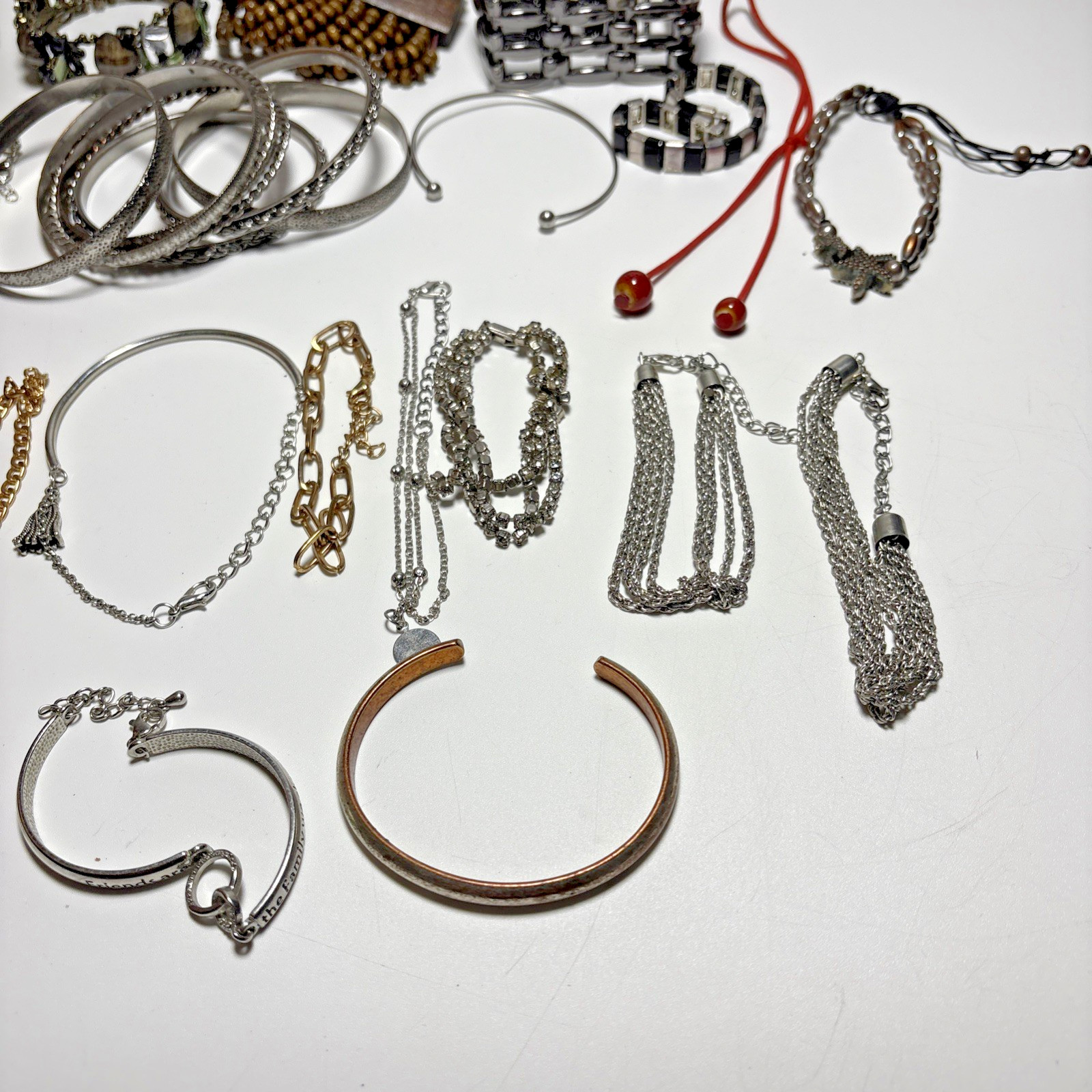 Vintage Costume Jewelry Bracelet Lot • Mixed Styles • Fashion Accessory Bundle
