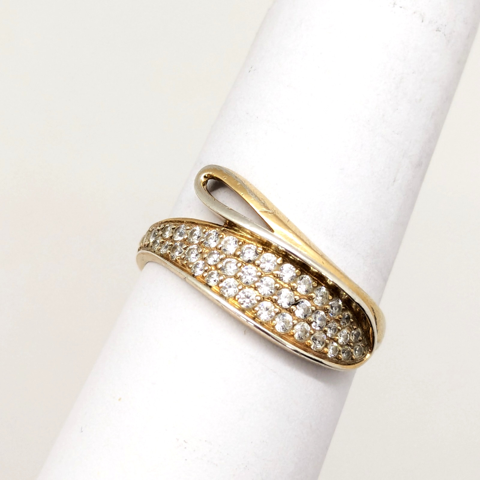 Vintage Elegant RING Silver 925 with Chic Inserts -size: 10.25US (19.8mm) | #65