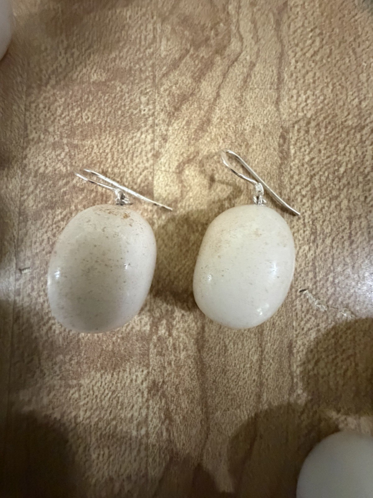 Sterling Silver White Stone Vintage Necklaces And Earring Set