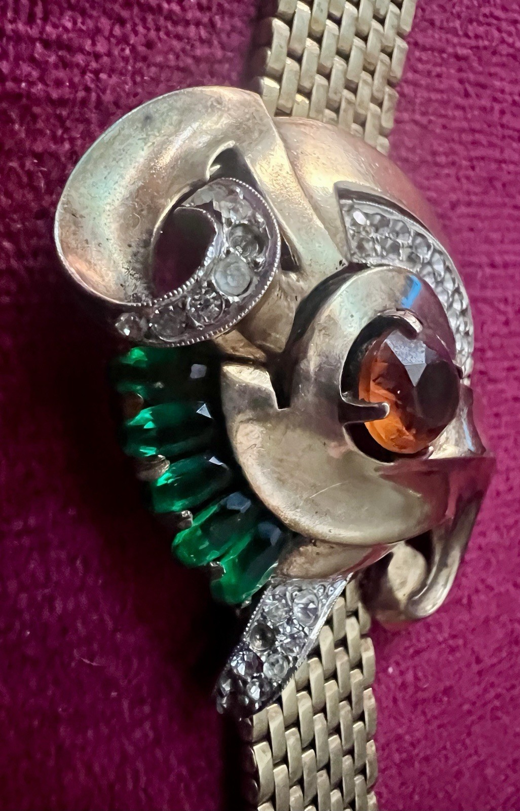 RETRO DECO KREISLER SIGNED RETRO DECO MESH BRACELET