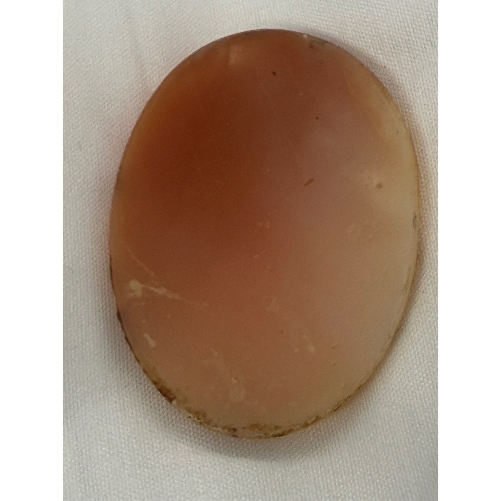Artemis Diana the Huntress Antique Hand Carved Shell Cameo Loose Oval Cabochon