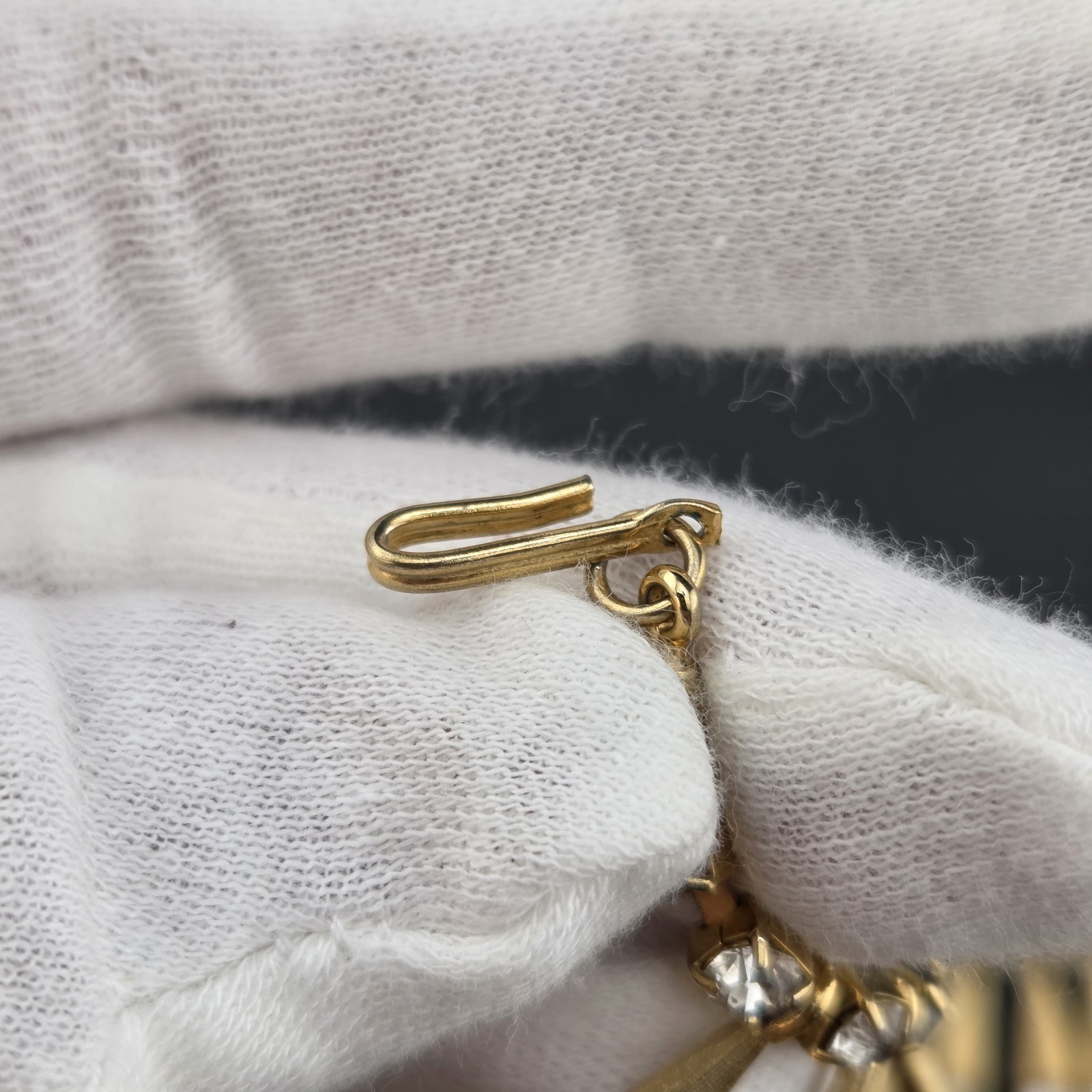 Vtg Parklane Parure Necklace Bracelet Clip-On Earrings Set Textured Gold Tone