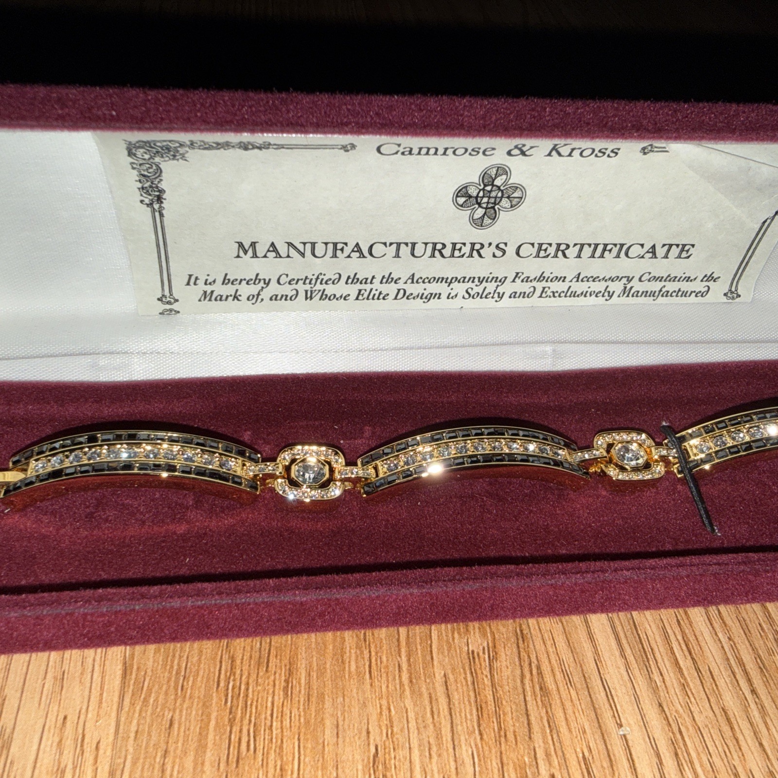 Camrose & Kross Jaqueline Kennedy Crystal Baguette Bracelet