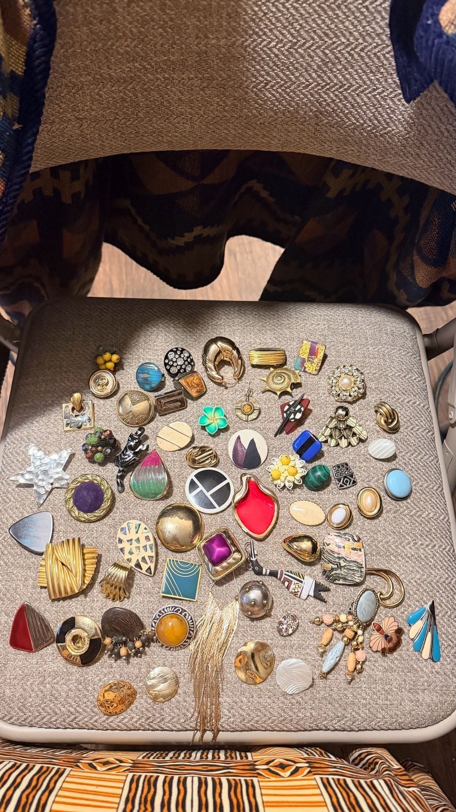 Lot of 50+ Assorted Vintage and Modern Single Earrings for Junk Journaling and C