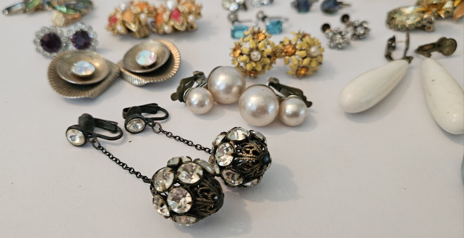 VTG Earrings Clip & Screwback Lot x33 Japan, Germany, Hong Kong Alice Caviness.