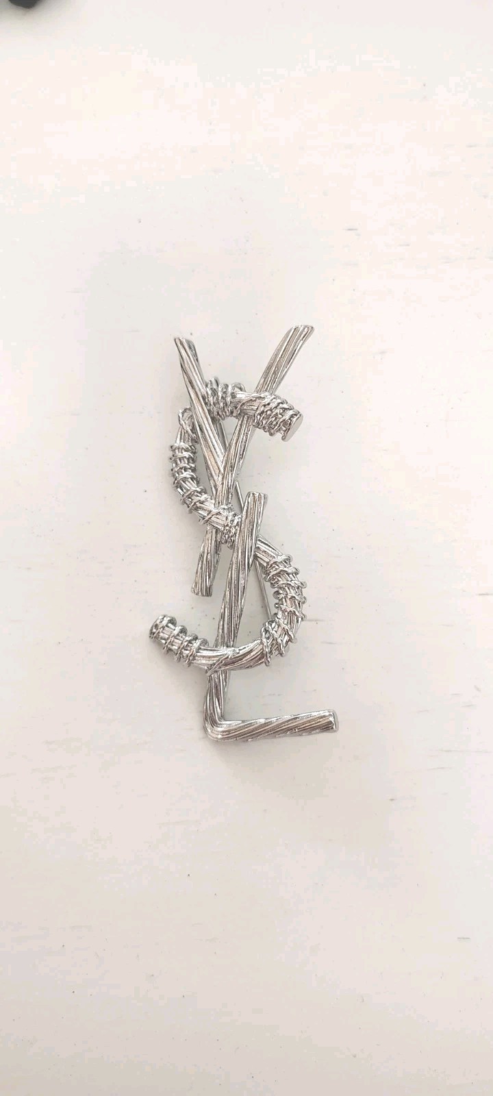 SAINT LAURENT YSL OPYUM Twisted Brooch Pre-owned