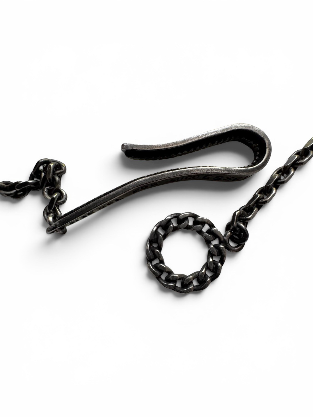 Diesel For Successful Living 925 Marked Charm Necklace Crown Pendant Y2K Mens