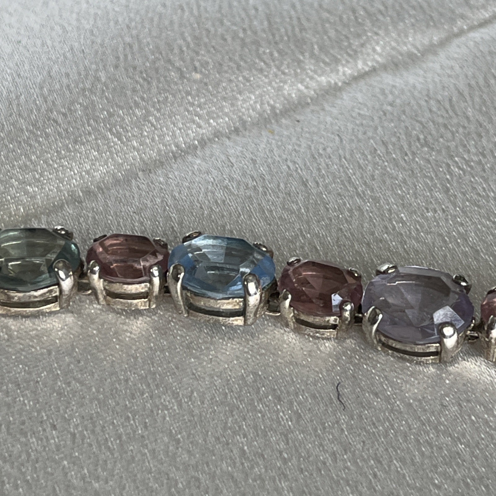 Multicolor Faceted Gemstone Bracelet