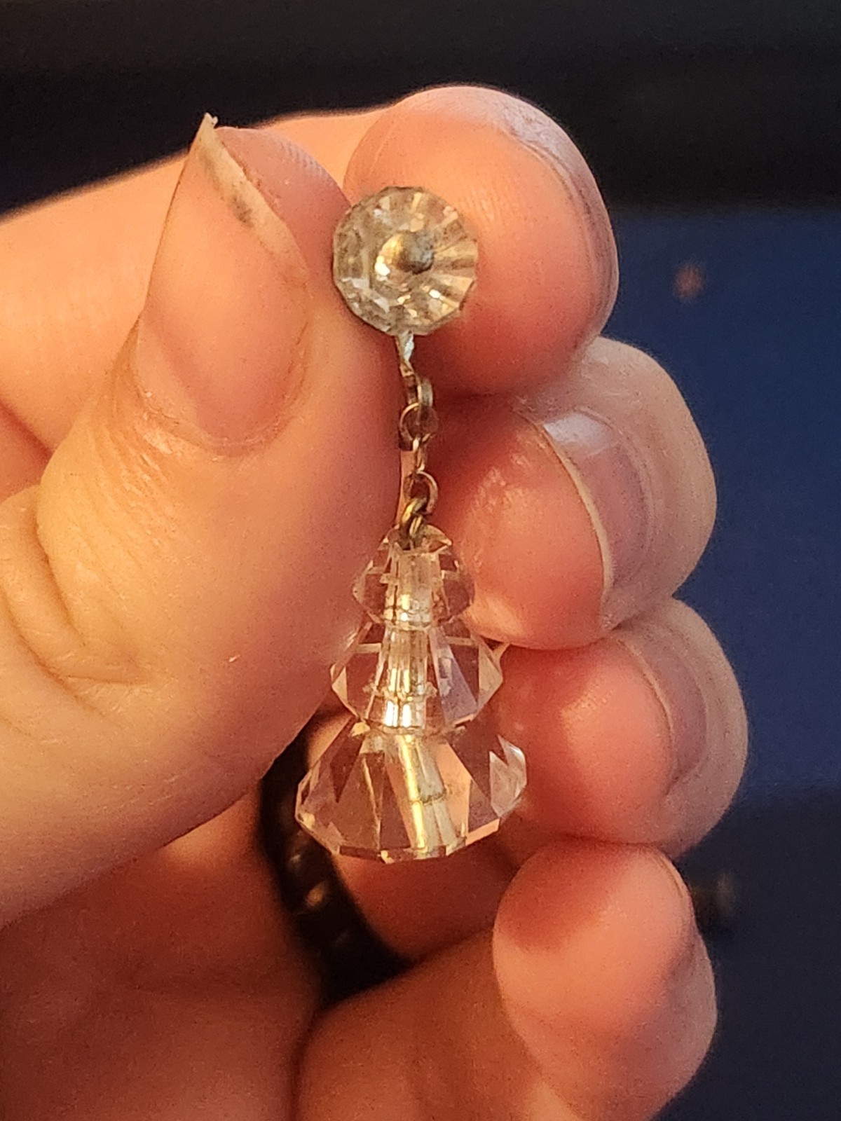 Sterling Silver White Bead Screw Back Earrings