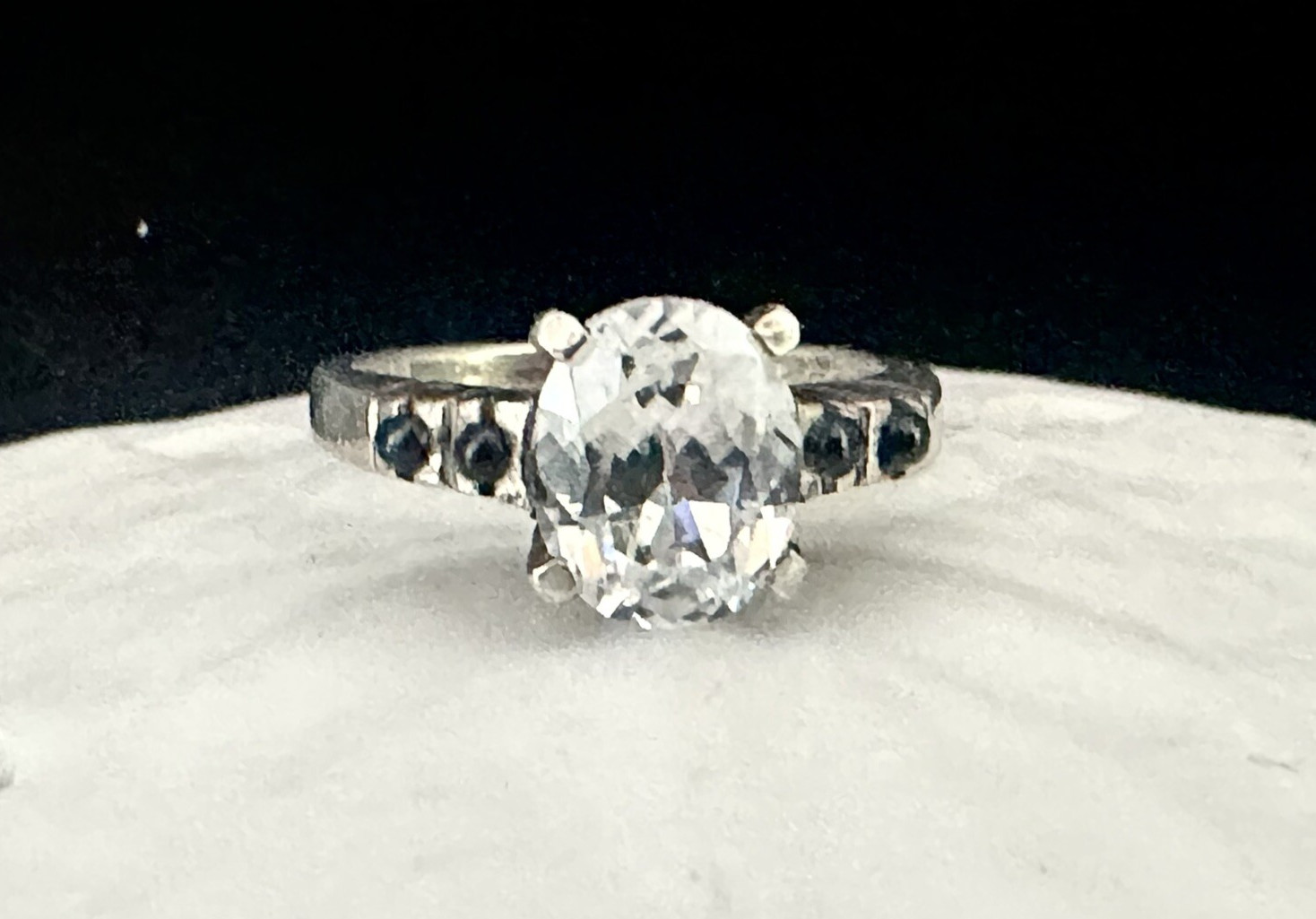Sterling Silver 925 Wedding Band Designer CZ Bridal Engagement Band Ring