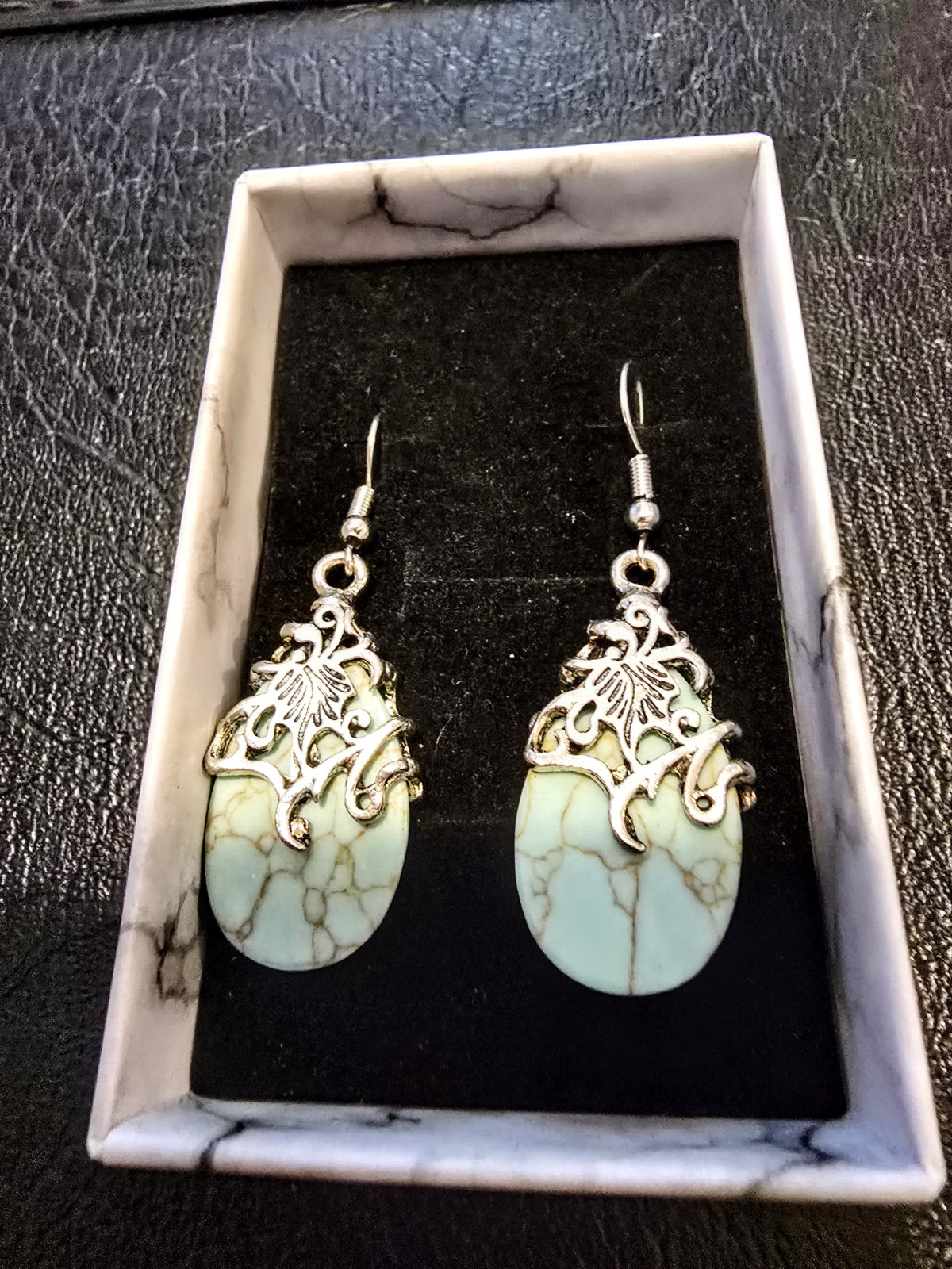 Striking Turqouise Dangle Earrings