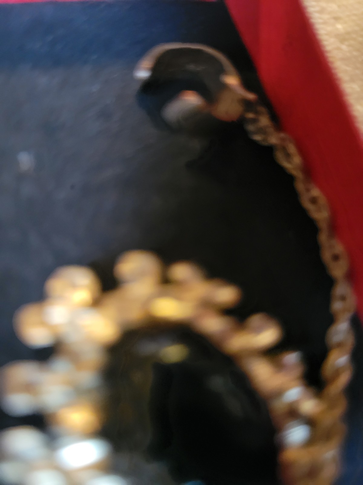 Gold Tone Rope Chain Necklace Charm Pendant Lobster Clasp Unisex Adults