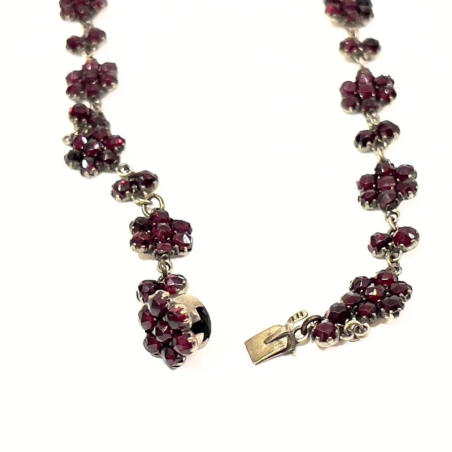 Vintage Bohemian Garnet Necklace