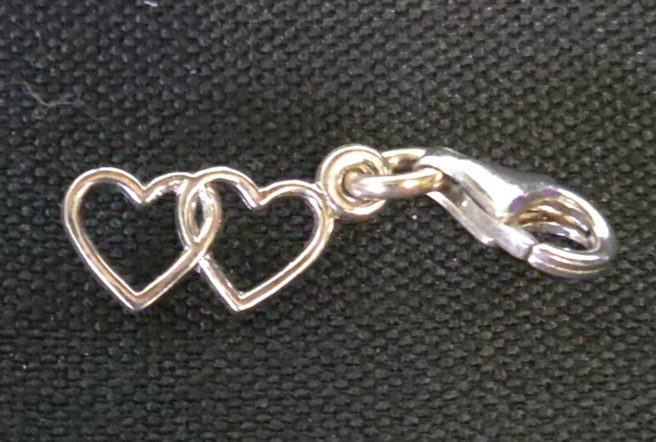 1960’s Silver Hearts Charm