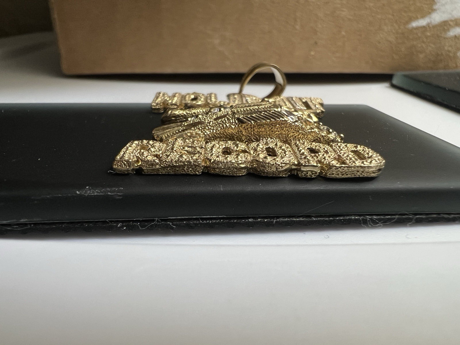 Vintage 90s 417/10k Solid Gold Pendant