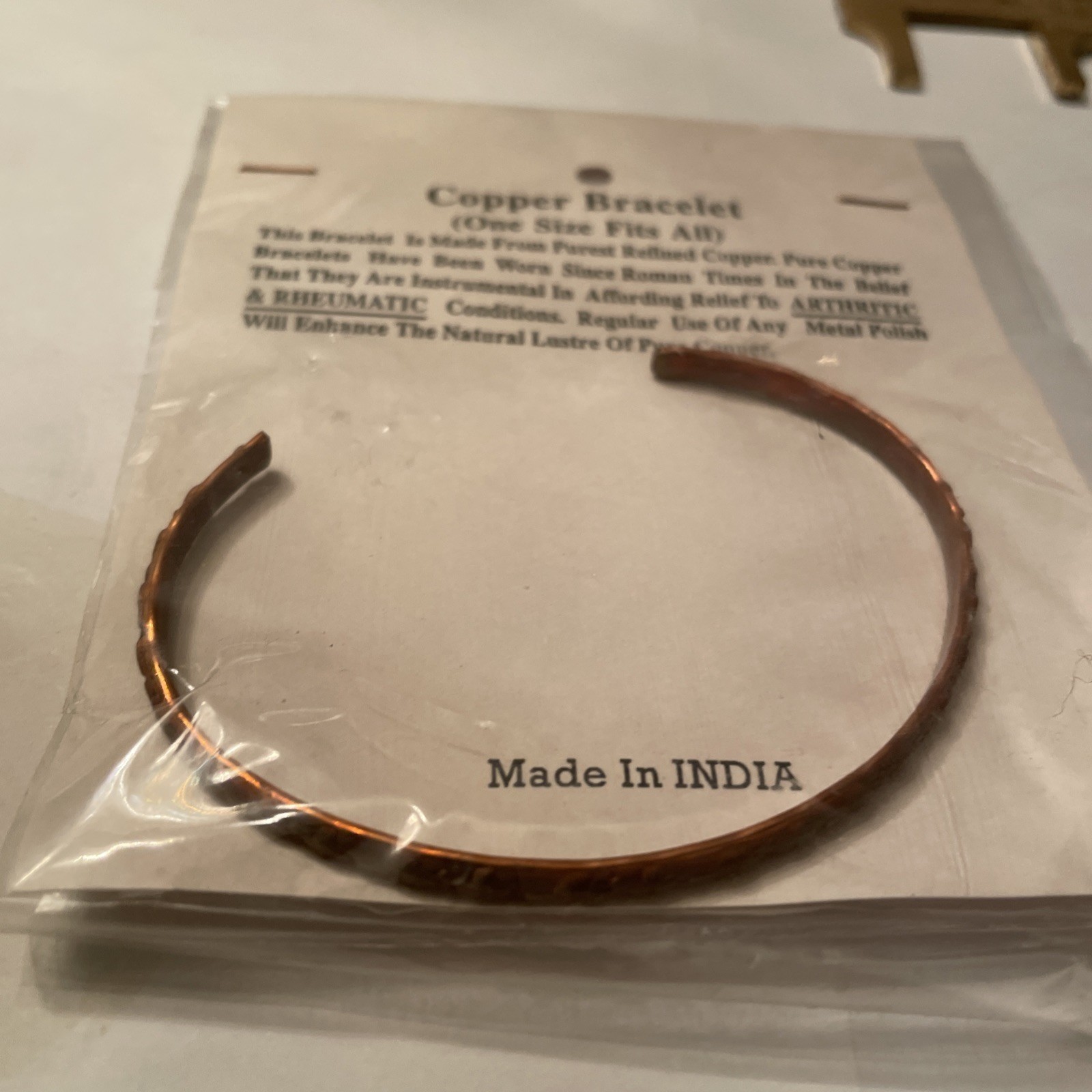 VTG NOS Copper Bangle Bracelet