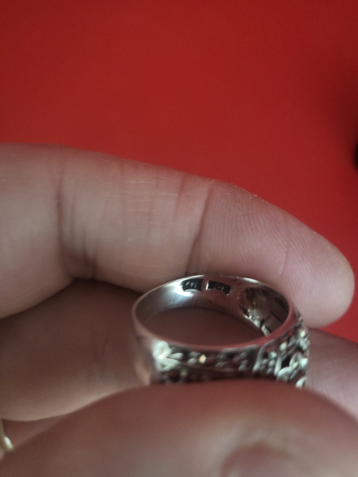 Vintage.925 Sterling Silver Marcasite Ring Size 7(6.4Mm-4.2G) Ster 5037